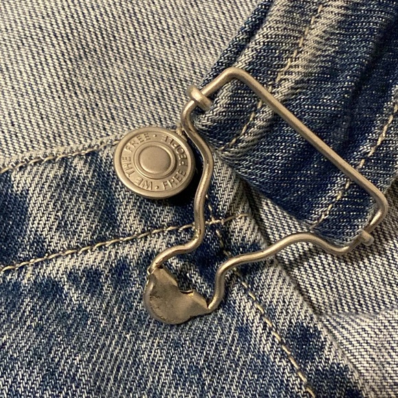 NWT FP We The Free Bibs. Ziggy Denim Overall Straight Leg. Sz. M - Picture 13 of 16